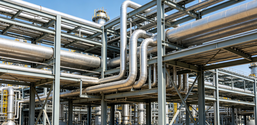 Steel Pipe Rack Structure for Refinery Expansion