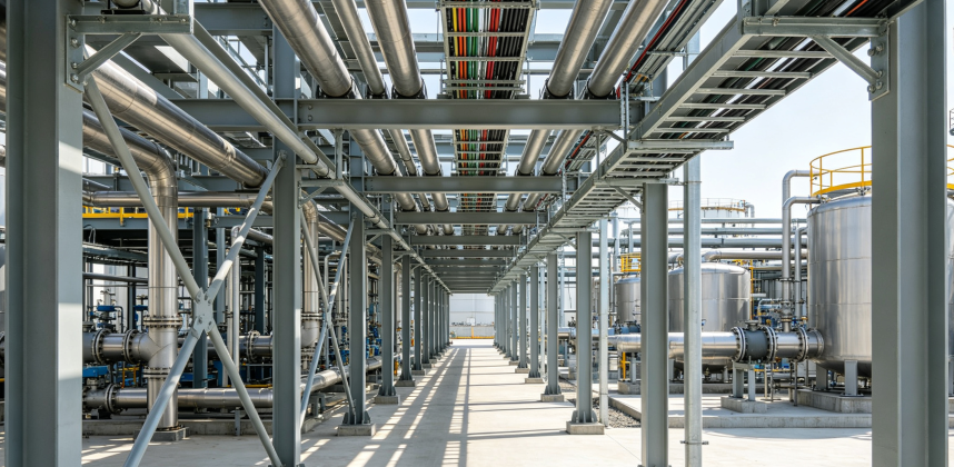 Pipe Support Steel Structure for Fertilizer Plant
