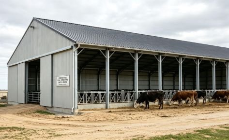 Steel‑Structure Cattle Barn