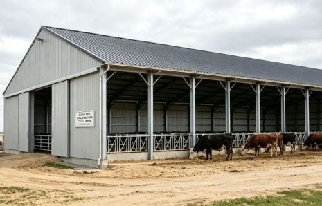 Steel‑Structure Cattle Barn