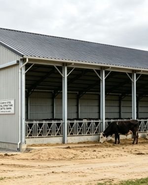 Steel‑Structure Cattle Barn