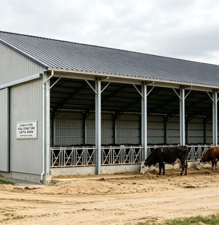 Steel‑Structure Cattle Barn