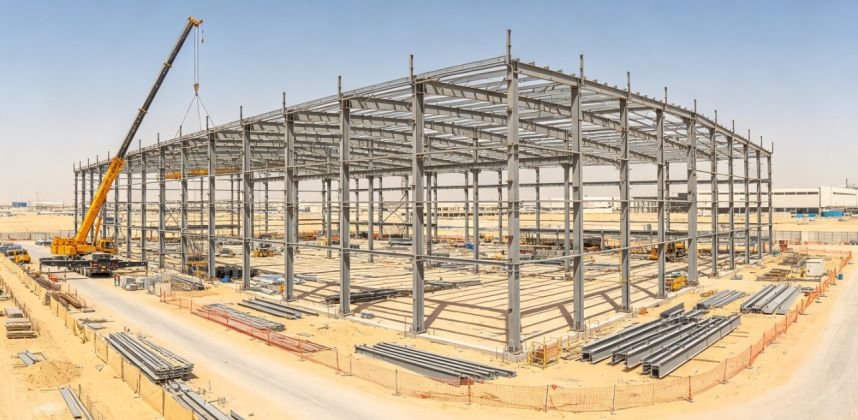Heavy‑Steel Industrial Workshop Project in KEZAD, Abu Dhabi