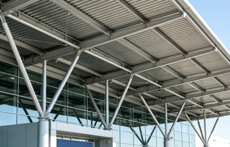 Steel Canopy Structure for Airport Terminal