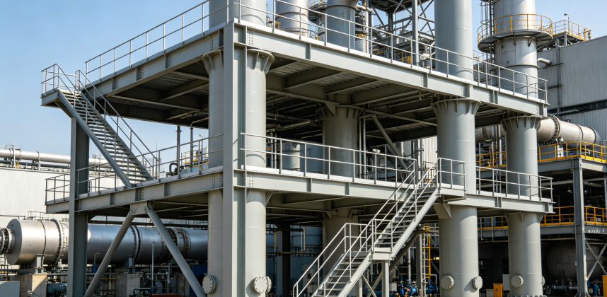 Power Plant Equipment Support Steel Structure