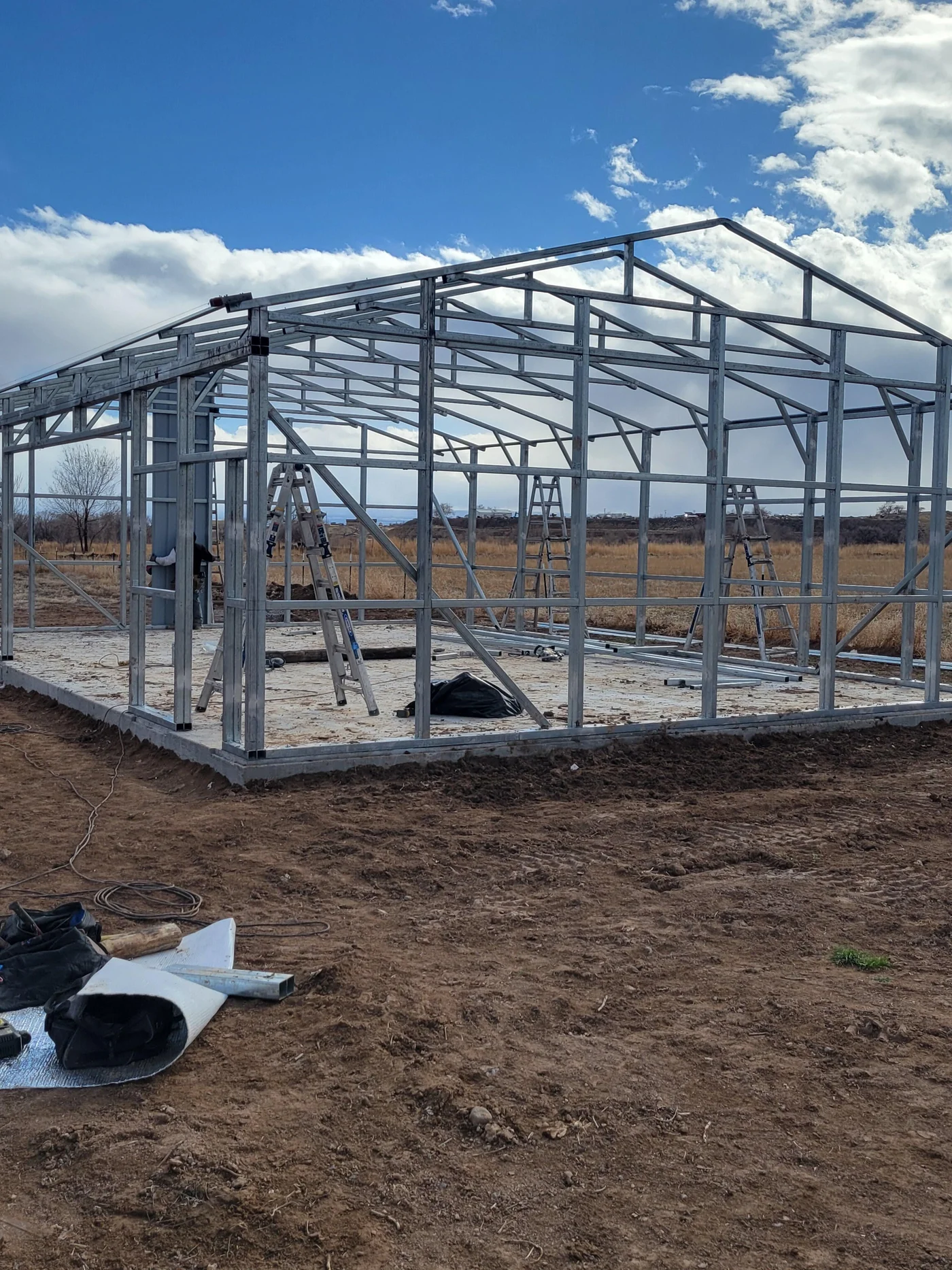 Steel Metal Farm Building